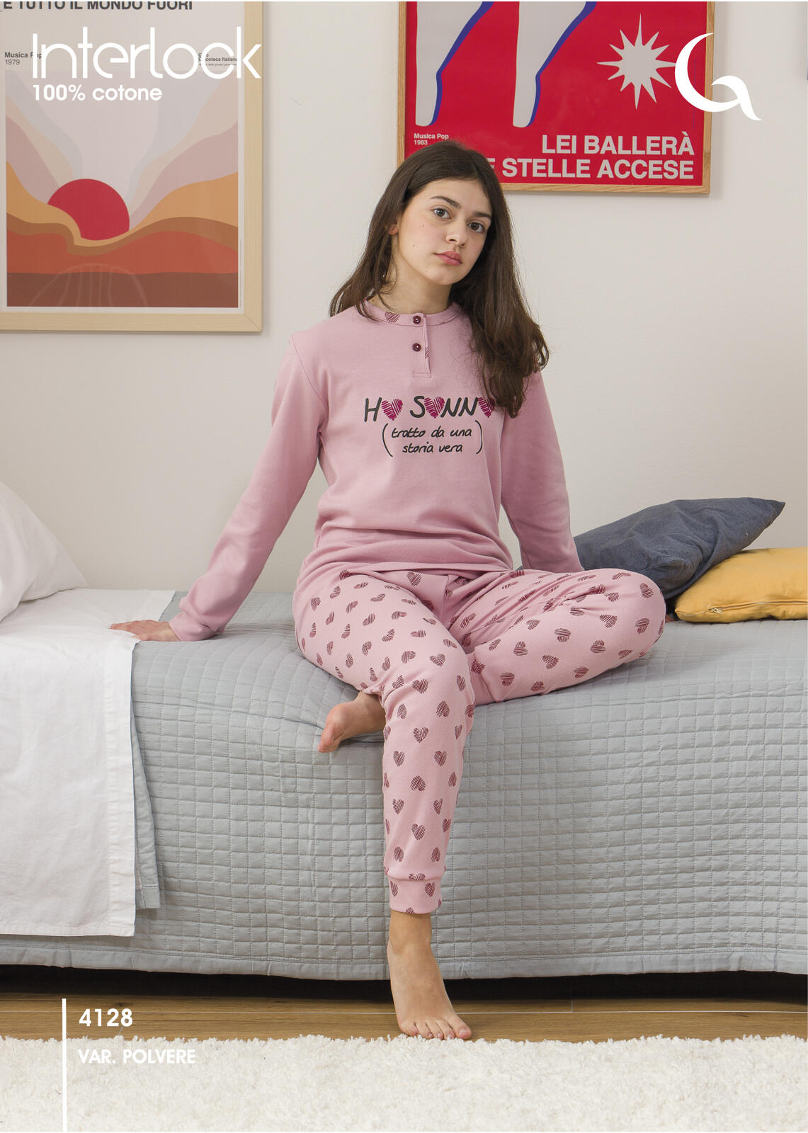 PIGIAMA RAGAZZA M/L 4128 Tellini S.r.l. Ingrosso Abbigliamento